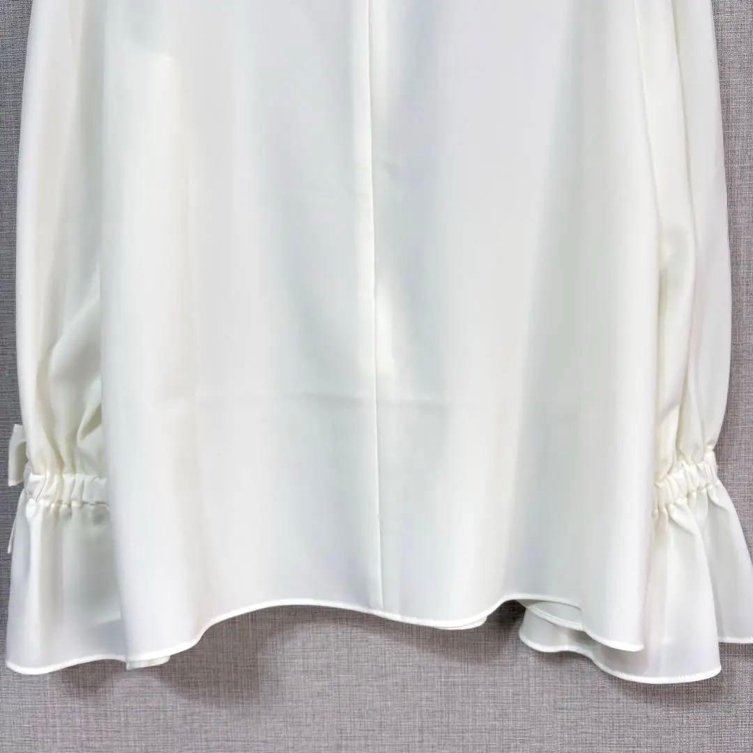 M’S GRACY エムズグレイシー フリルリボン ブラウス 38 日本製　美品