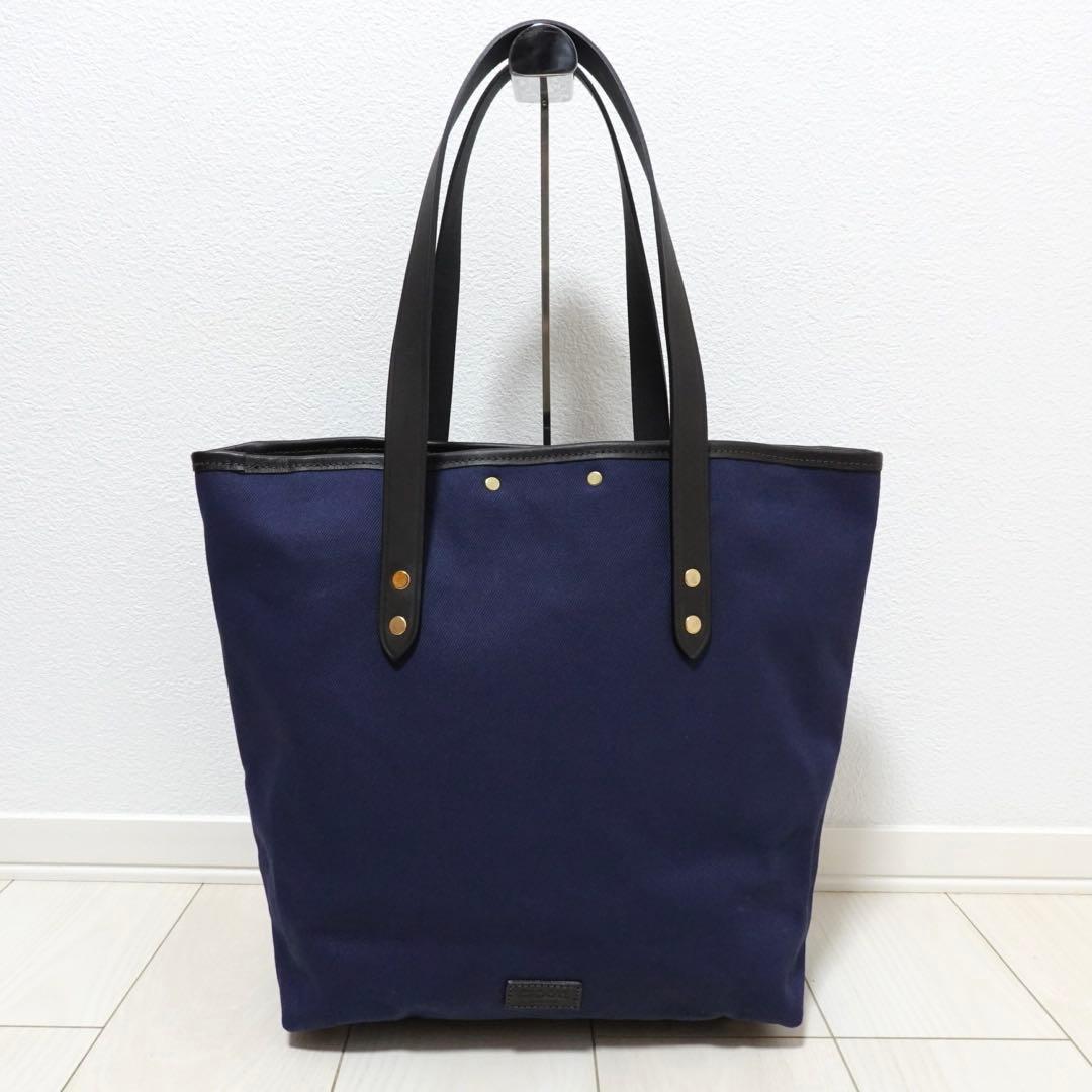 CROOTS フラップ　ポケット　トートバッグ　BEAMS F 別注　ネイビー