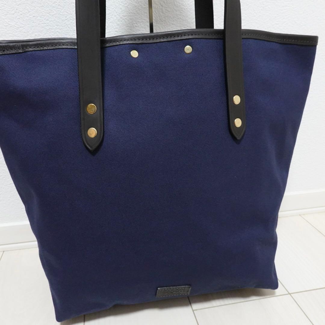 CROOTS フラップ　ポケット　トートバッグ　BEAMS F 別注　ネイビー