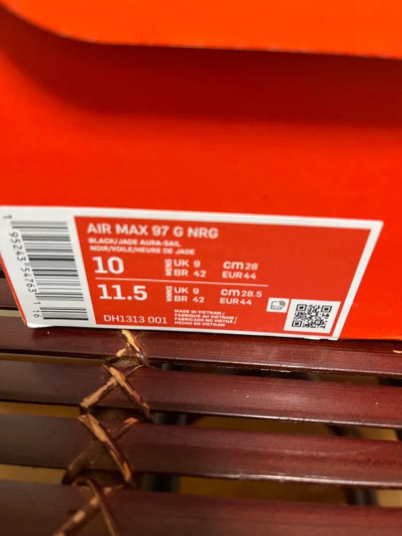 国内未発売Air max97 Golf Zebra未使用新品US10(28cm)