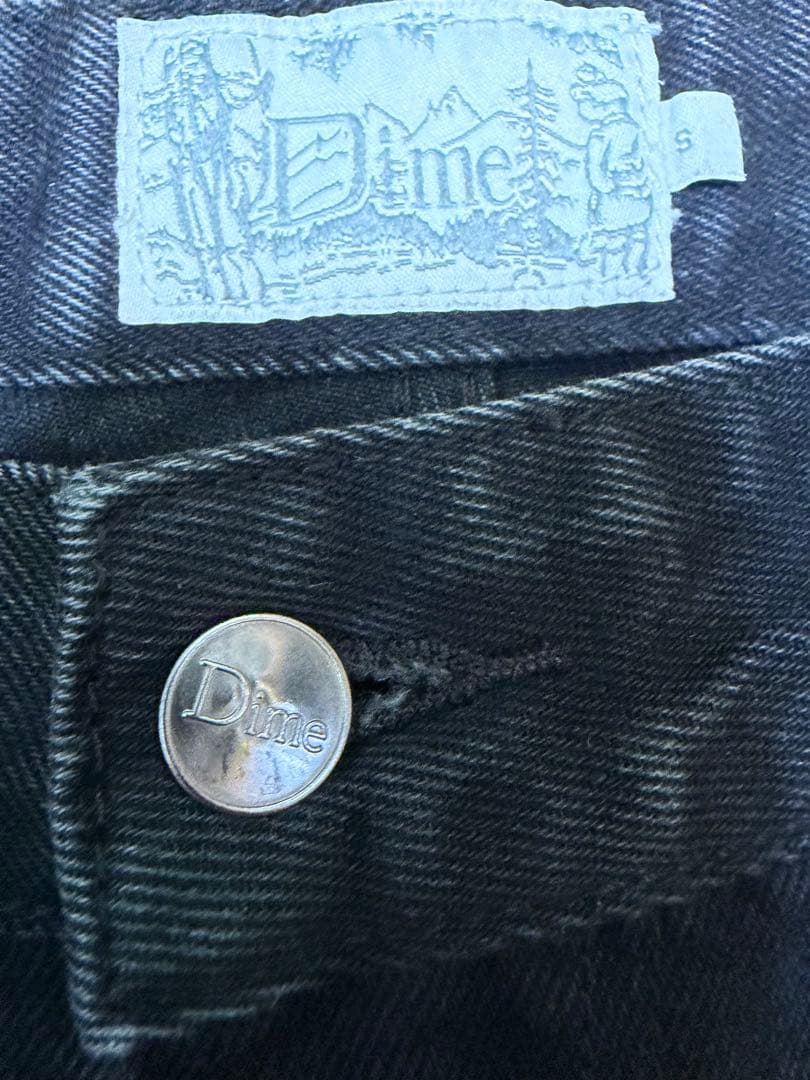 Dime ブラックデニム Sサイズ