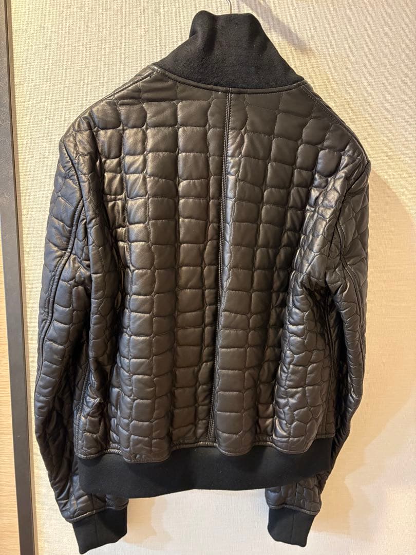 Giorgio Armani レザージャケット　ジャケットカバー付き