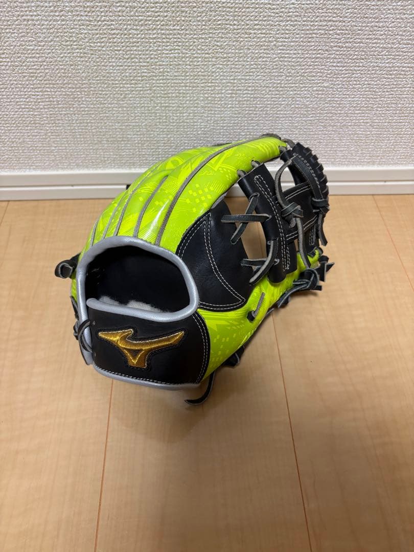 【オールスター限定】ミズノプロ軟式グローブ 黒/黄緑