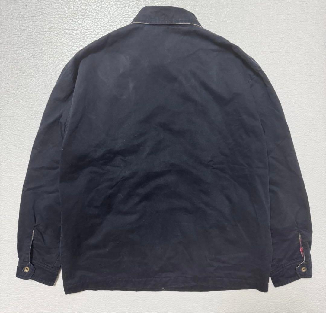 希少 90s ポロラルフローレンスイングトップダークネイビー 裏地チェック