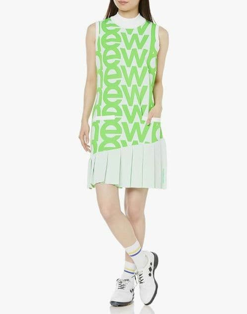 再値下げ新品　ニューバランスゴルフ　ワンピースМ　ライトグリーン