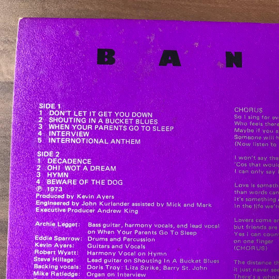 KEVIN AYERS bananamour レコードLP
