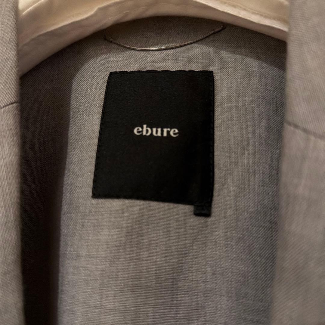 ebure エブール リネン ロングジレ グレー38