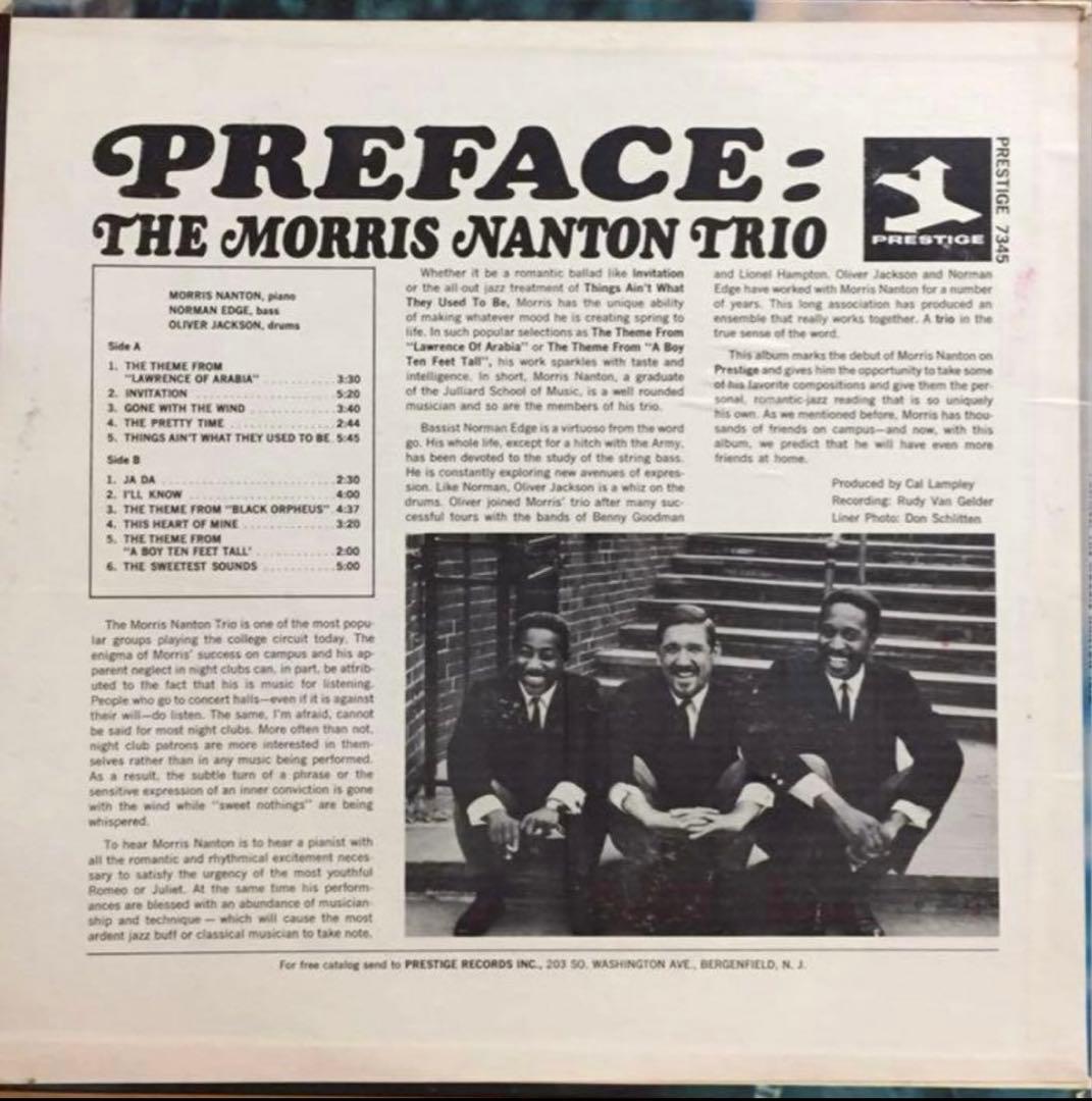 ジャズレコードセットThe Morris Nanton Trio etc.
