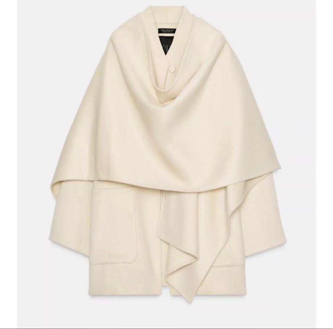 ZARA完売ウールケープコートS 美品