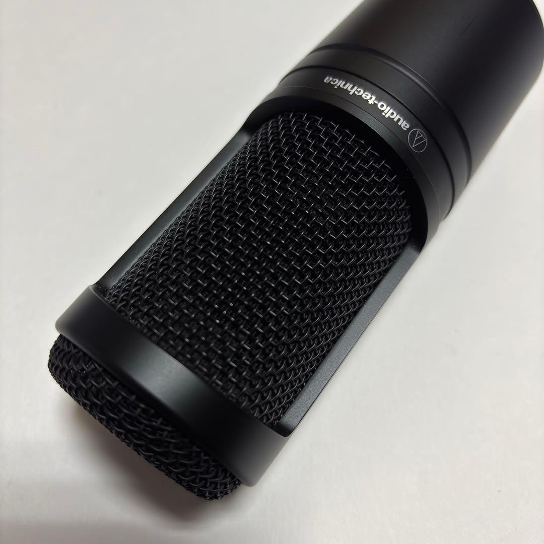 オーディオテクニカ　AT2020　コンデンサーマイク　XLR　ブラック