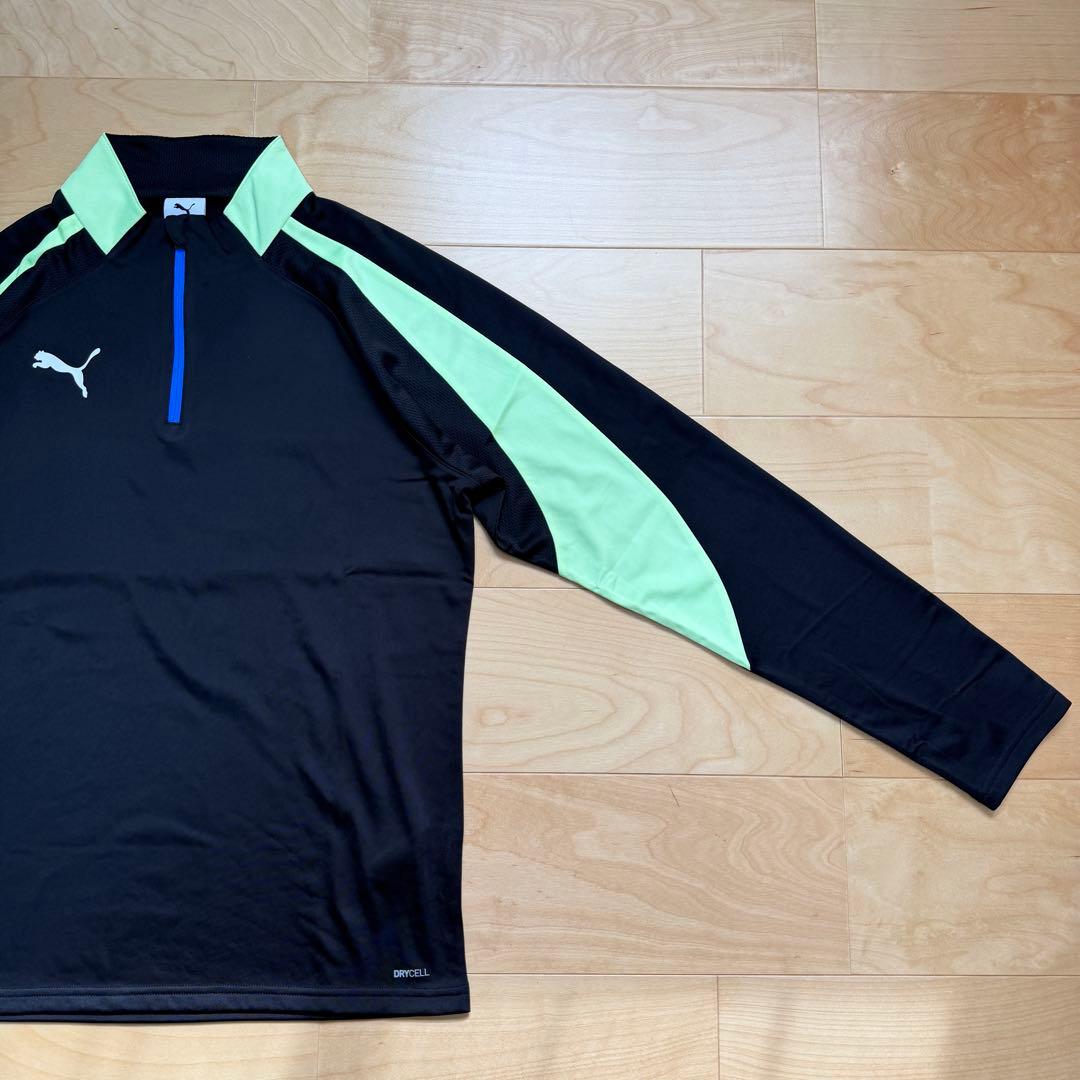 PUMA プーマ　サッカーウェア　上下セット　長袖　パンツ　黒ブラック　M 新品