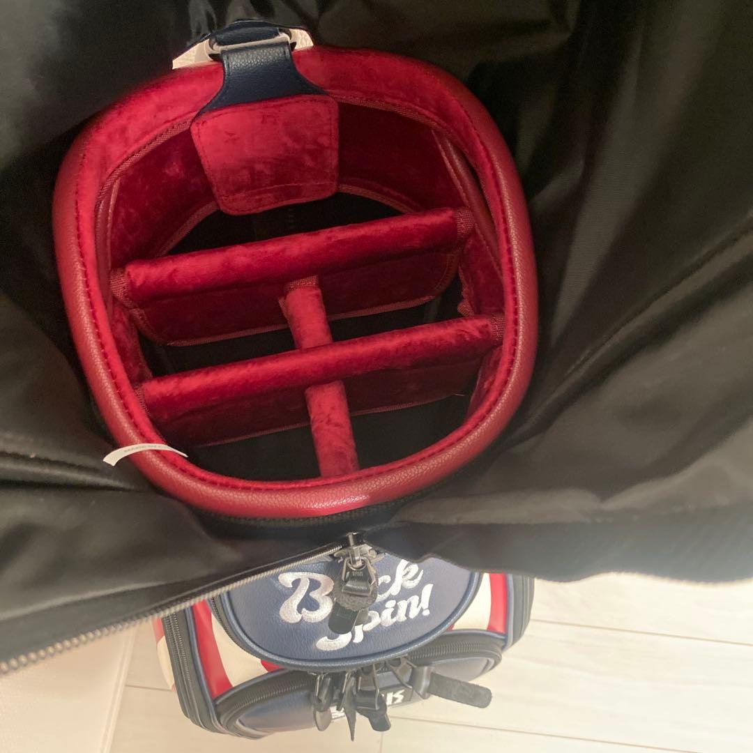新品未使用！ BACK SPIN ゴルフキャディバッグ　おまけ　カートバッグ付き
