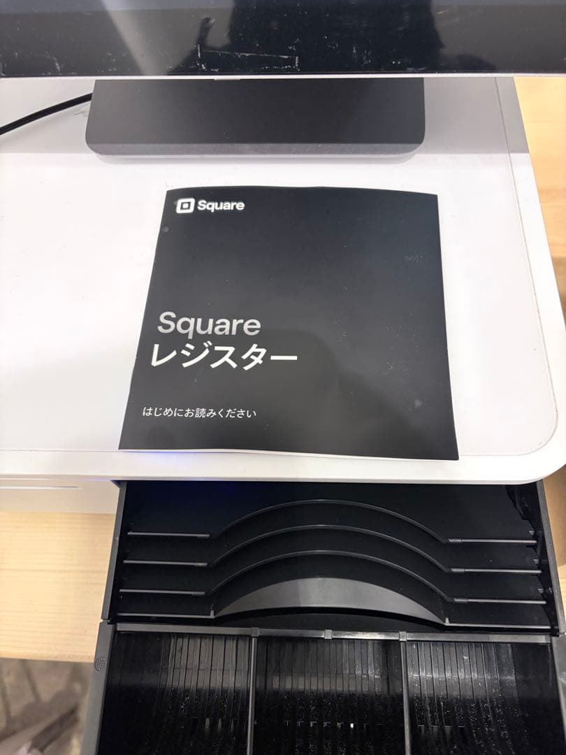 Squareレジスター キャッシュドロワー・レシートプリンター付きロール紙10本