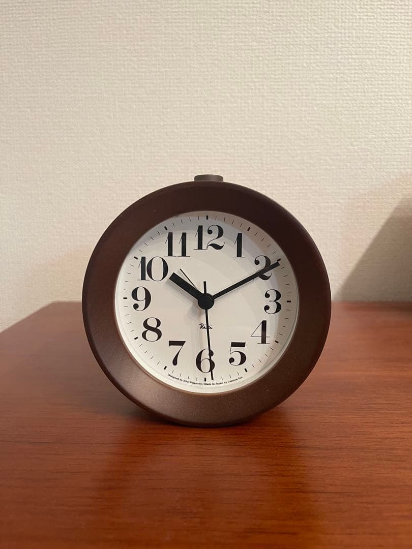 インテリア時計 Lemnos RIKI ALARM CLOCK
