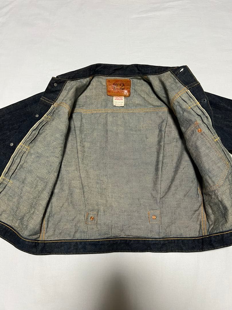 EVISU No.2 1506 36サイズ Gジャン 1st 白カモメ 黄耳