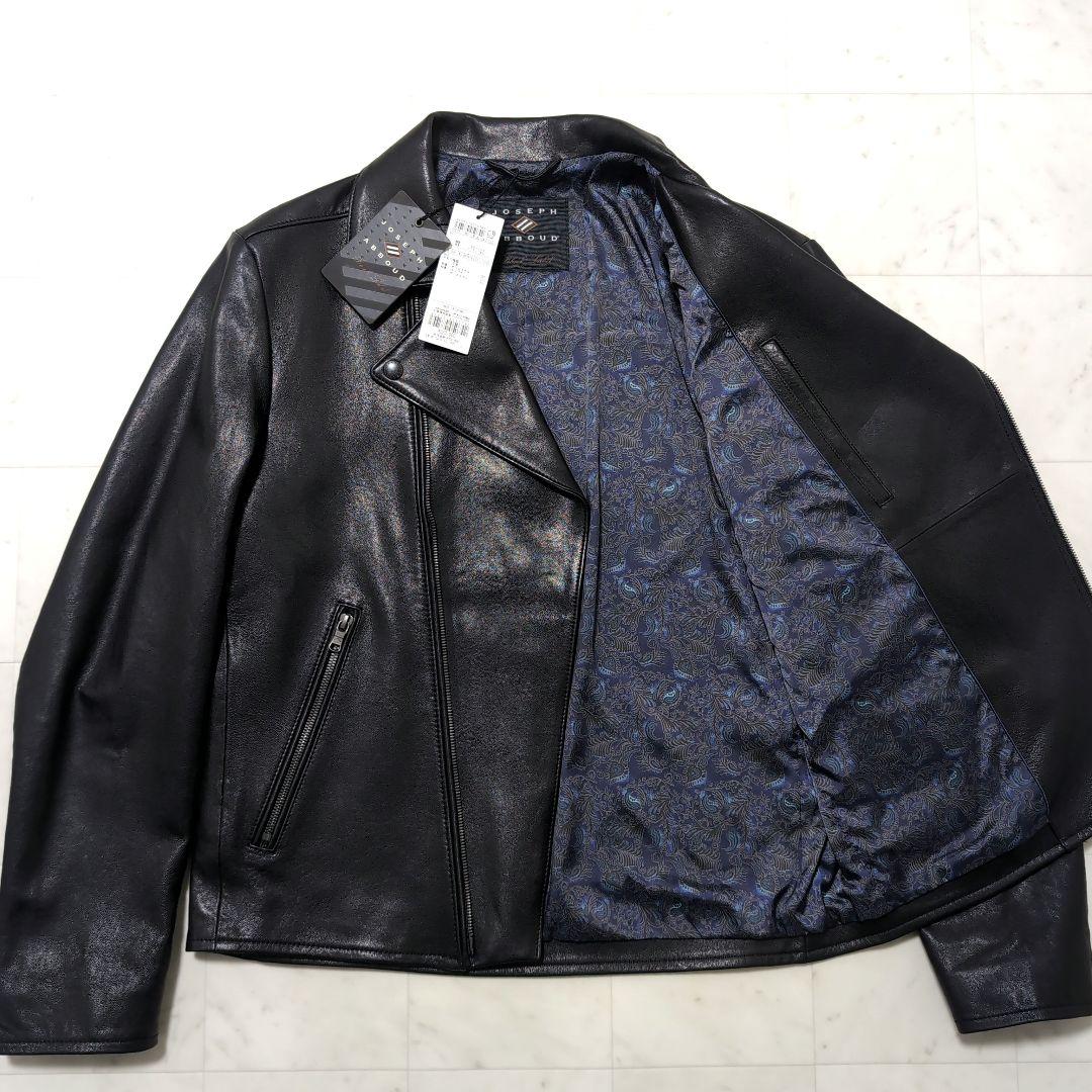 新品 2024年作品 JOSEPH ABBOUD ダブルライダースジャケット