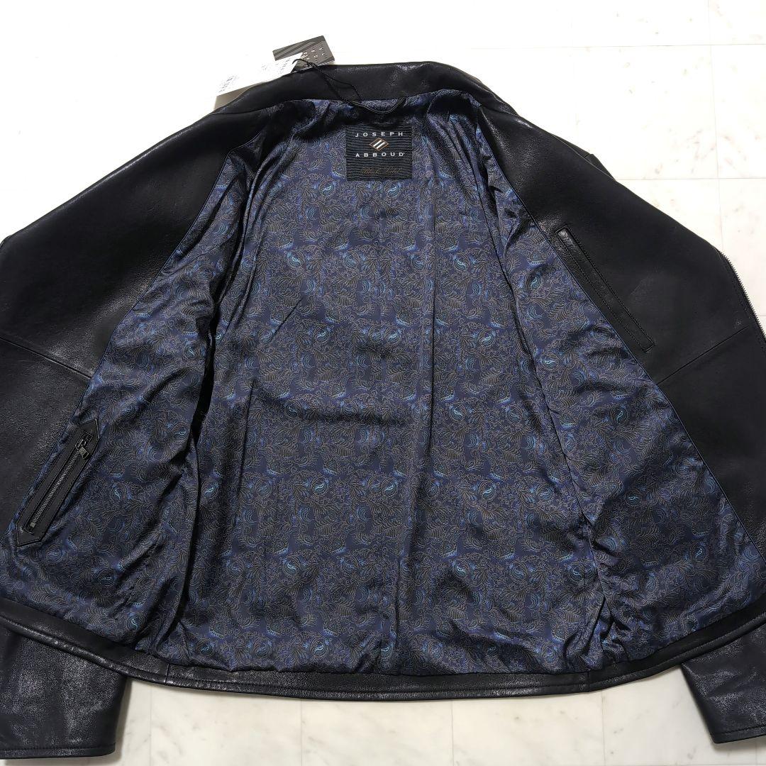 新品 2024年作品 JOSEPH ABBOUD ダブルライダースジャケット