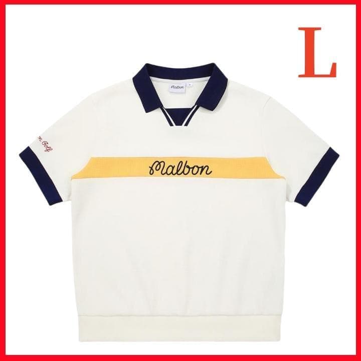 L マルボンゴルフ ポロシャツ malbon golf レディース 半袖 シャツ