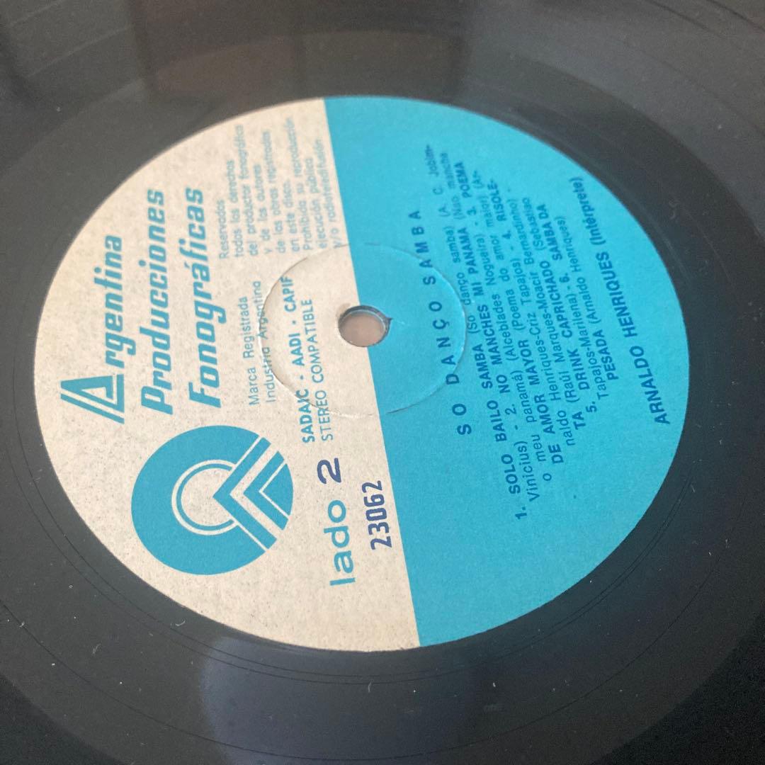 ARNALDO HENRIQUES So Danço Samba LP