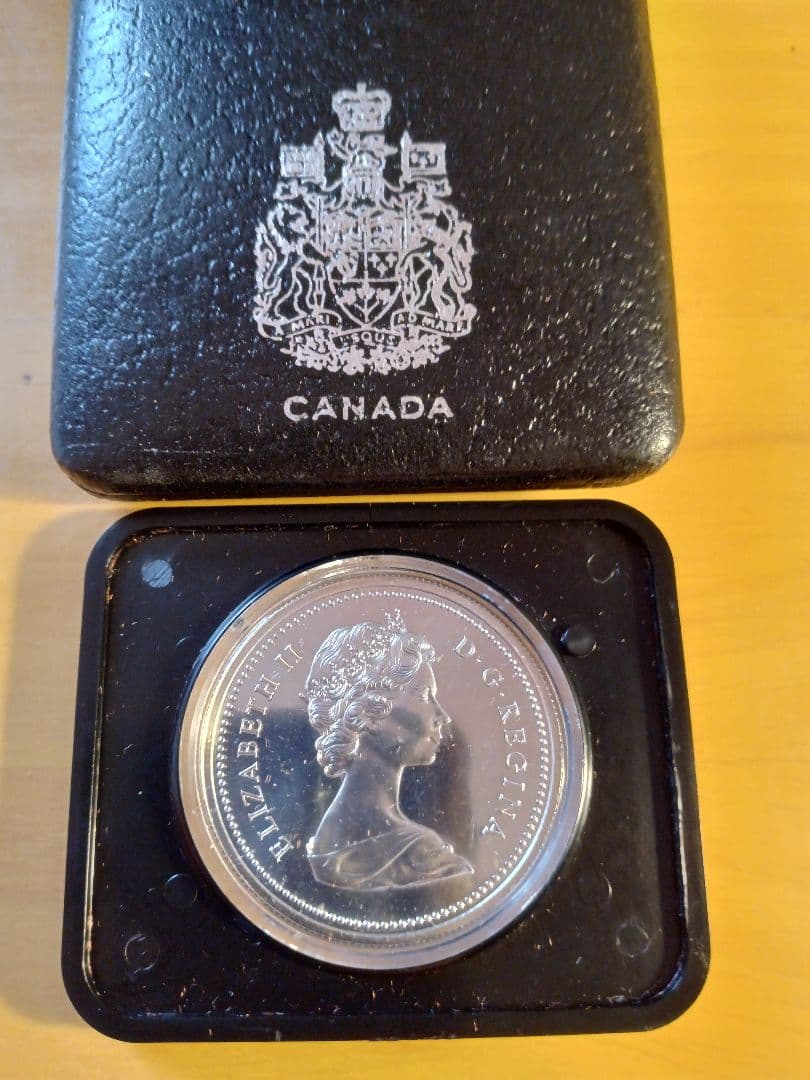 1974年 カナダ ウィニペグ100周年記念 銀0.500 1ドル銀貨