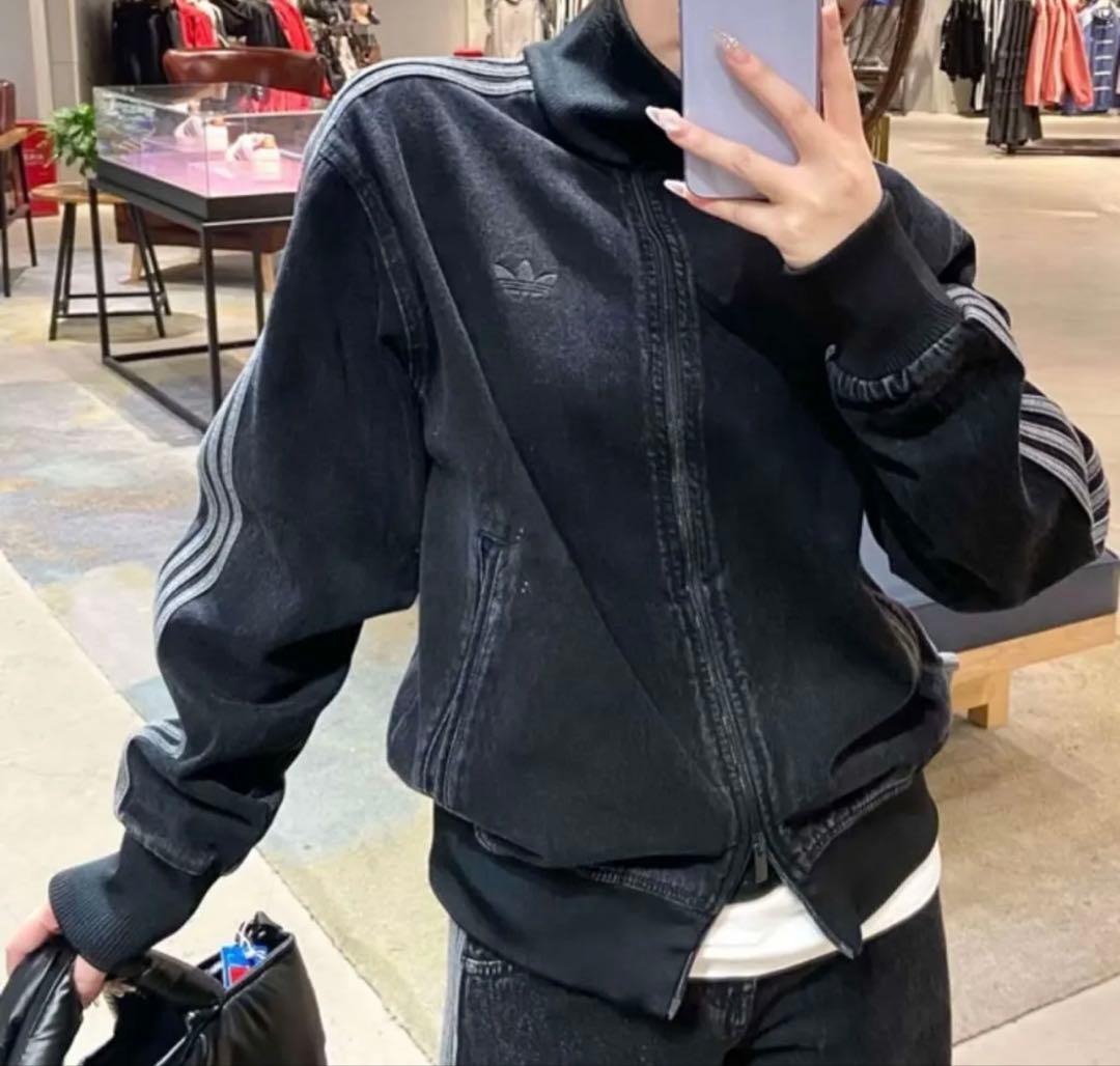 新品5XL】アディダス　アディカラーデニムジャケット　ファイヤーバードげんじ