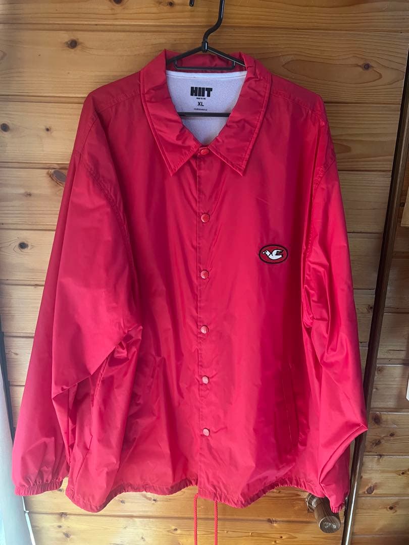 新品　HIIT × CLUBHAUS コーチジャケット クラブハウス レッド