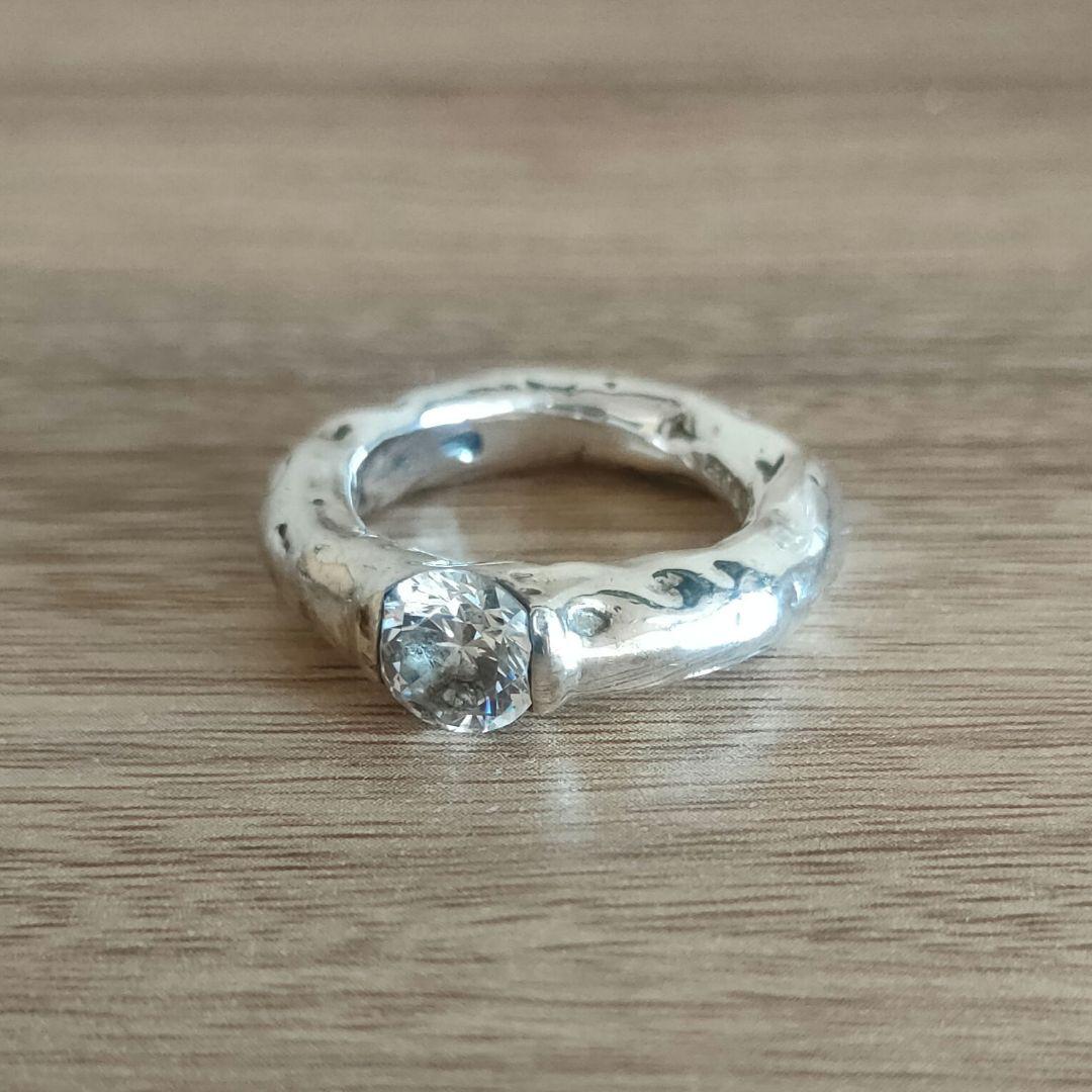 ※出品本日まで【e.m.】SILVER925 ジルコニアリング