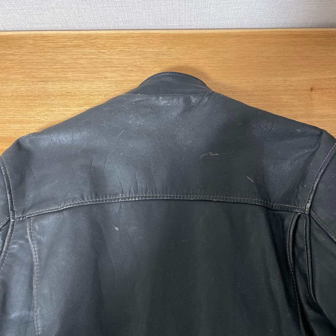 80s Schott シングル レザージャケット 黒 made in USA