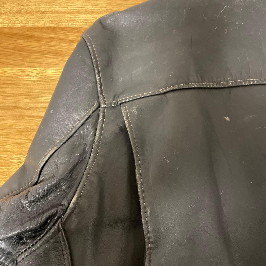 80s Schott シングル レザージャケット 黒 made in USA