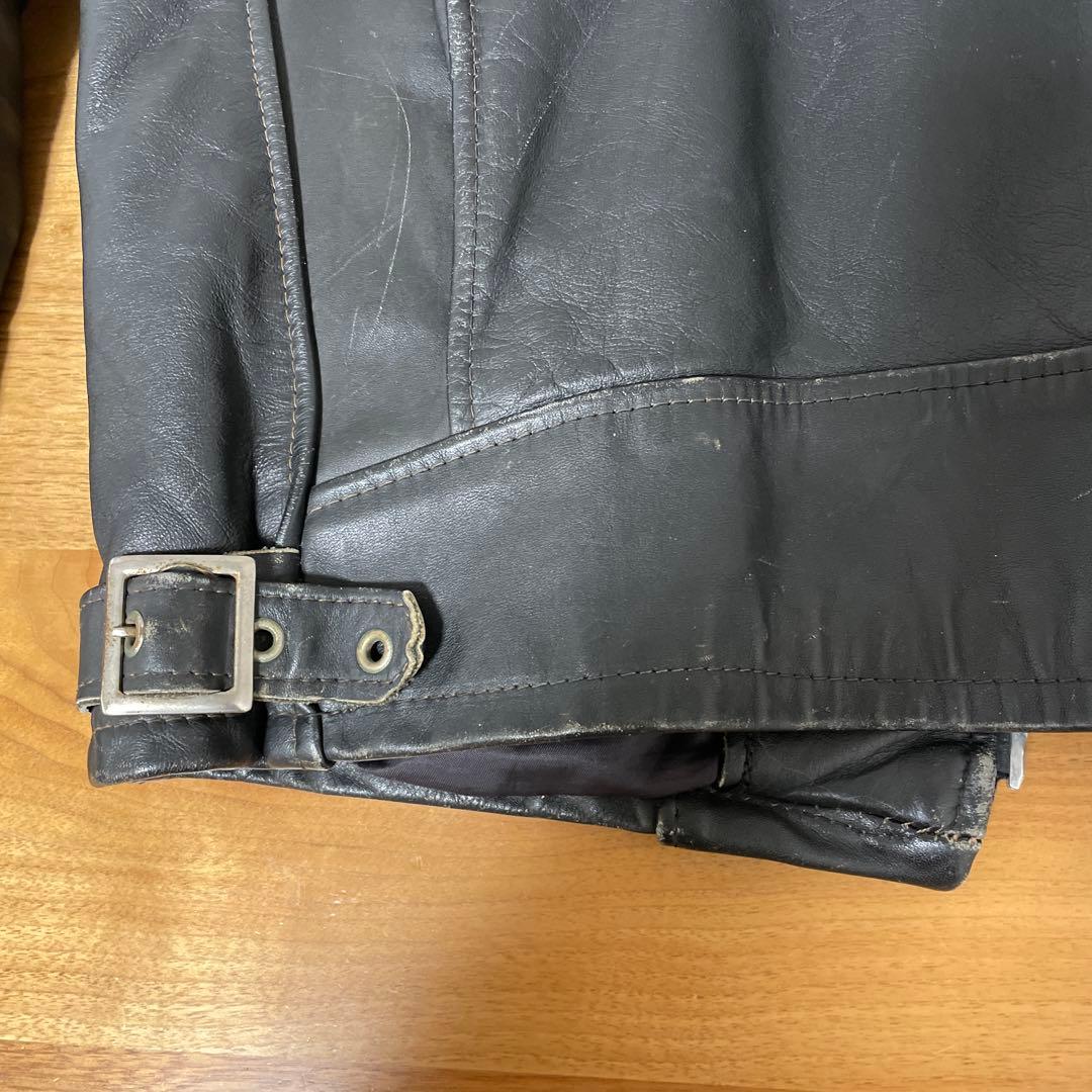 80s Schott シングル レザージャケット 黒 made in USA