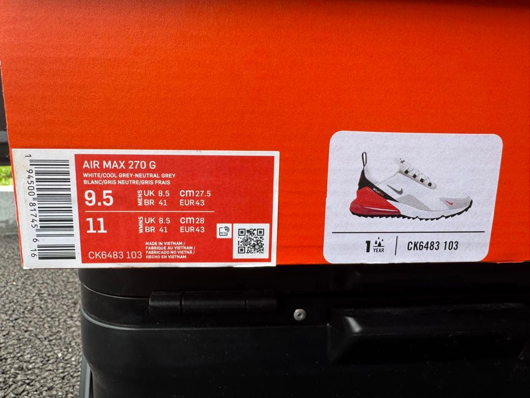 Nike Golf Air Max 270 ホワイト/レッド