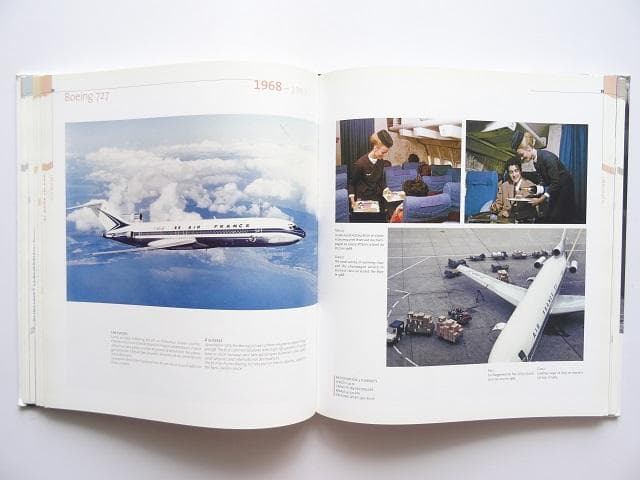 洋書◆エールフランス航空写真集 本 飛行機 CA 制服 機内 ポスター