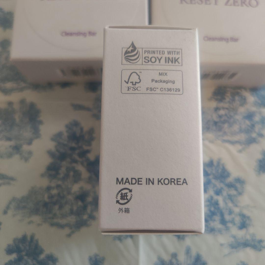 新品未使用RESET ZERO Cleansing Bar 90g　3個
