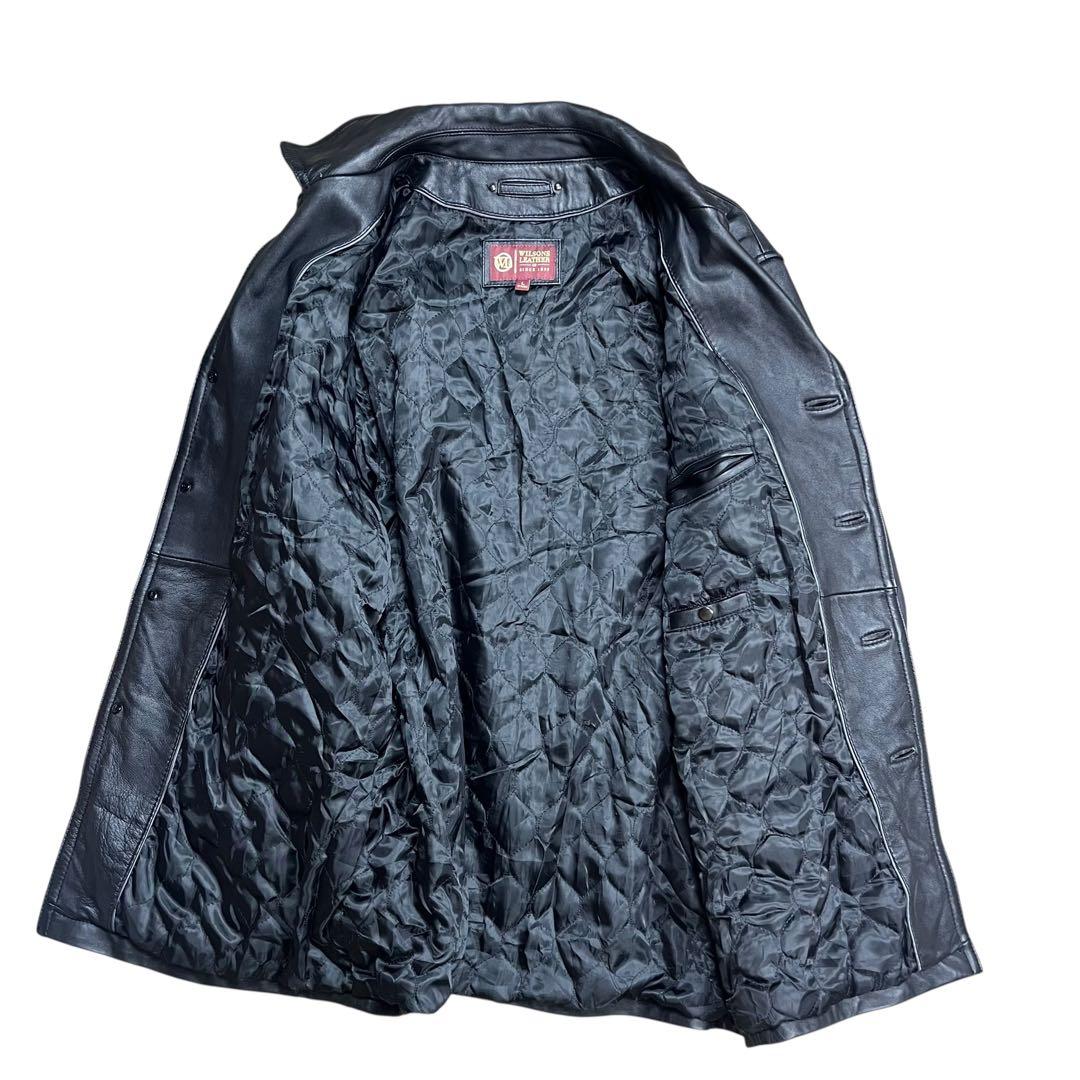 WILSONS LEATHER レザー カーコート ジャケット ブラック L