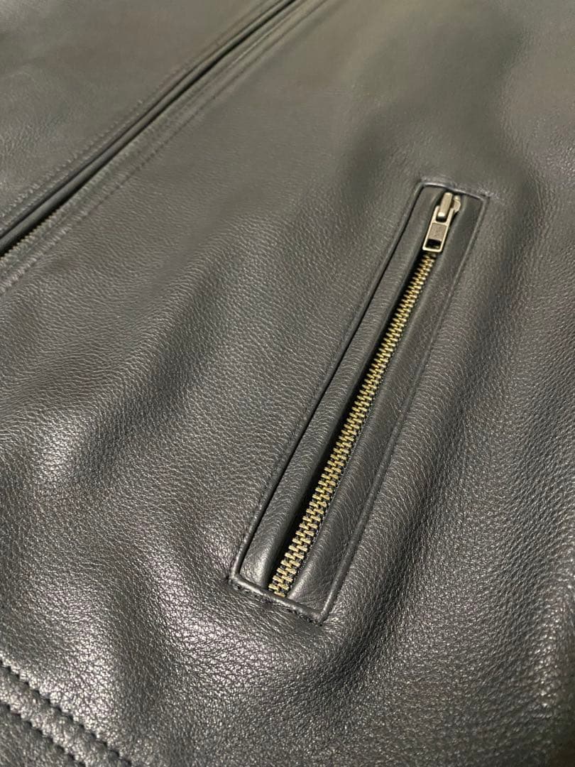 Eddie Bauer エディーバウアー レザージャケット ブラック 牛革