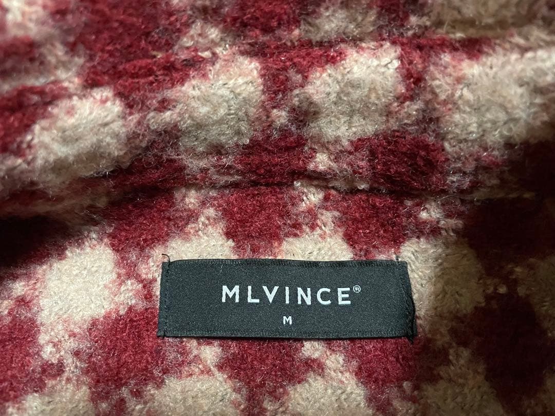 MLVINCE MILITARY CHECK JACKET RED Mサイズ