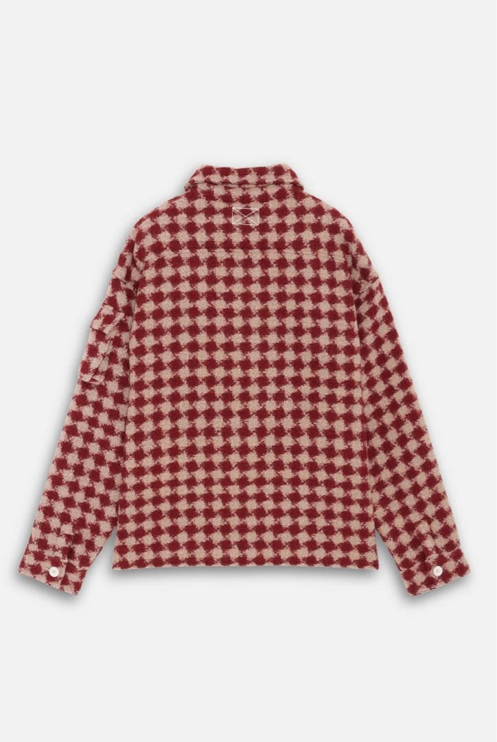 MLVINCE MILITARY CHECK JACKET RED Mサイズ