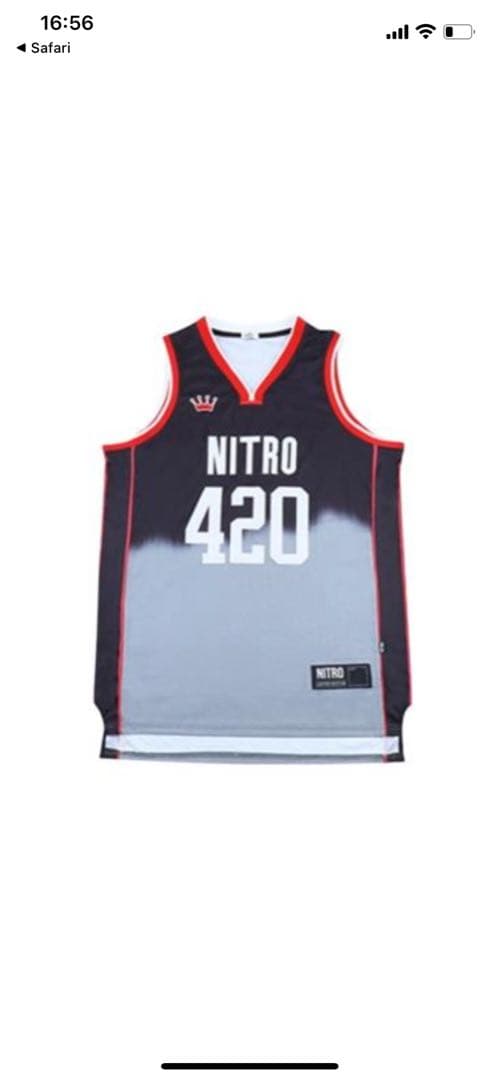 【新品未使用】NITRO バスケットボールユニフォーム　筋トレウェア　Lサイズ