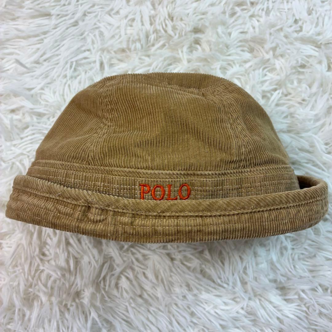 希少✨️90s美品 ラルフローレン コーデュロイ バケットハット ベージュ