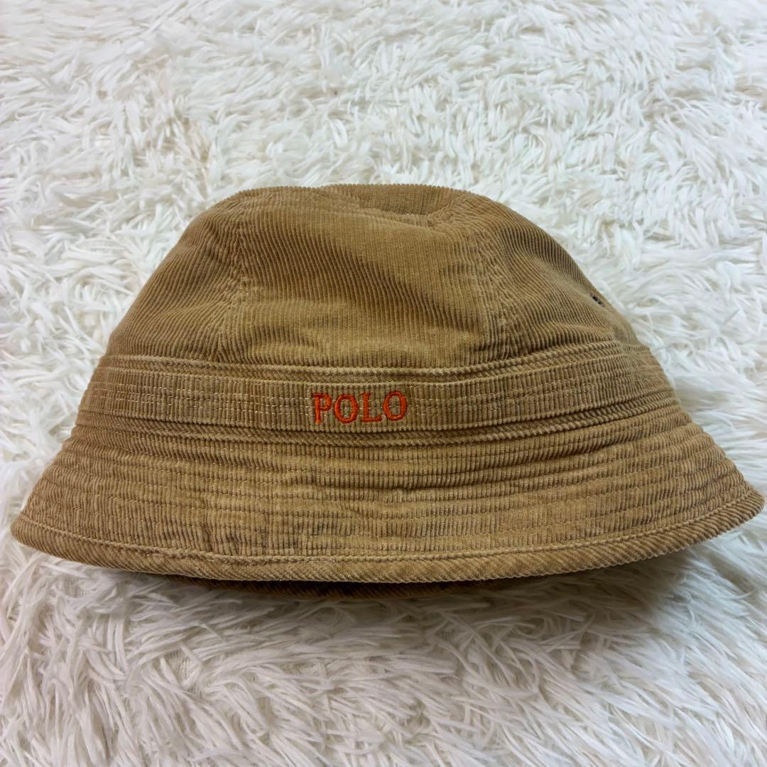 希少✨️90s美品 ラルフローレン コーデュロイ バケットハット ベージュ