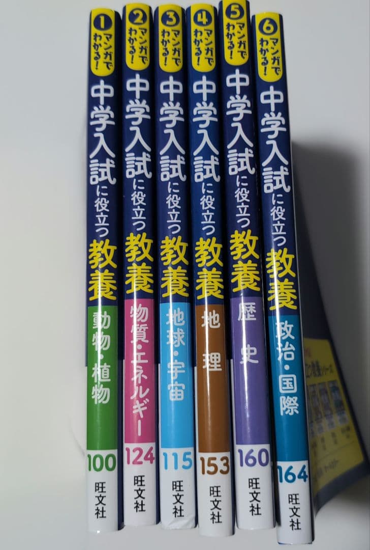 マンガでわかる！中学入試に役立つ教養　6冊セット