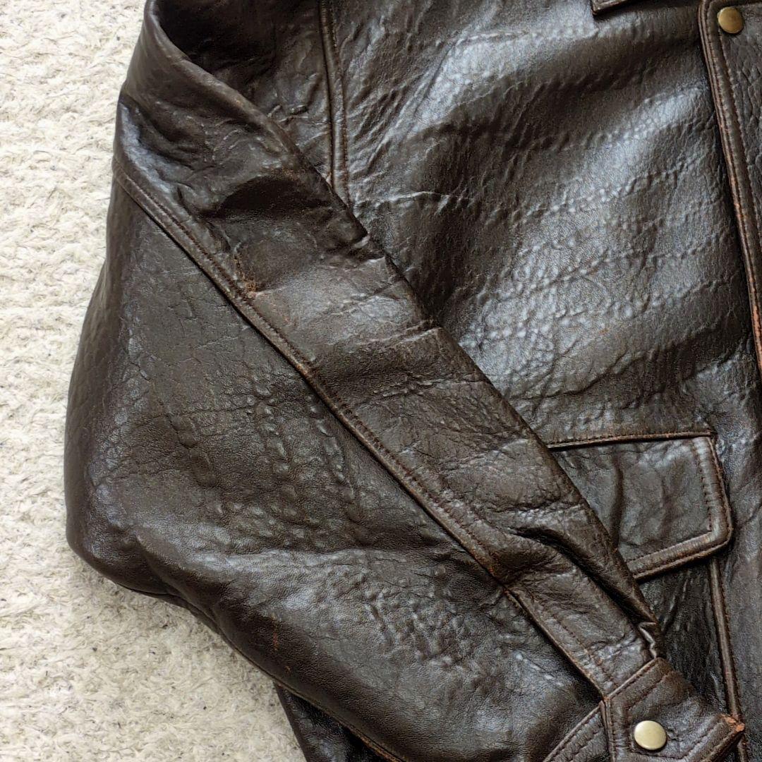 値下げ中1-24 90s古着　レザージャケット　FLIGHTJACKET