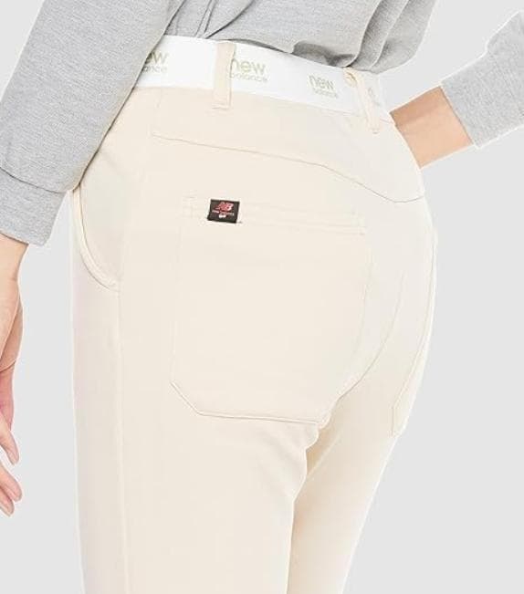NEW BALANCE GOLF 裏起毛パンツ ベージュ ウエストゴム 新品