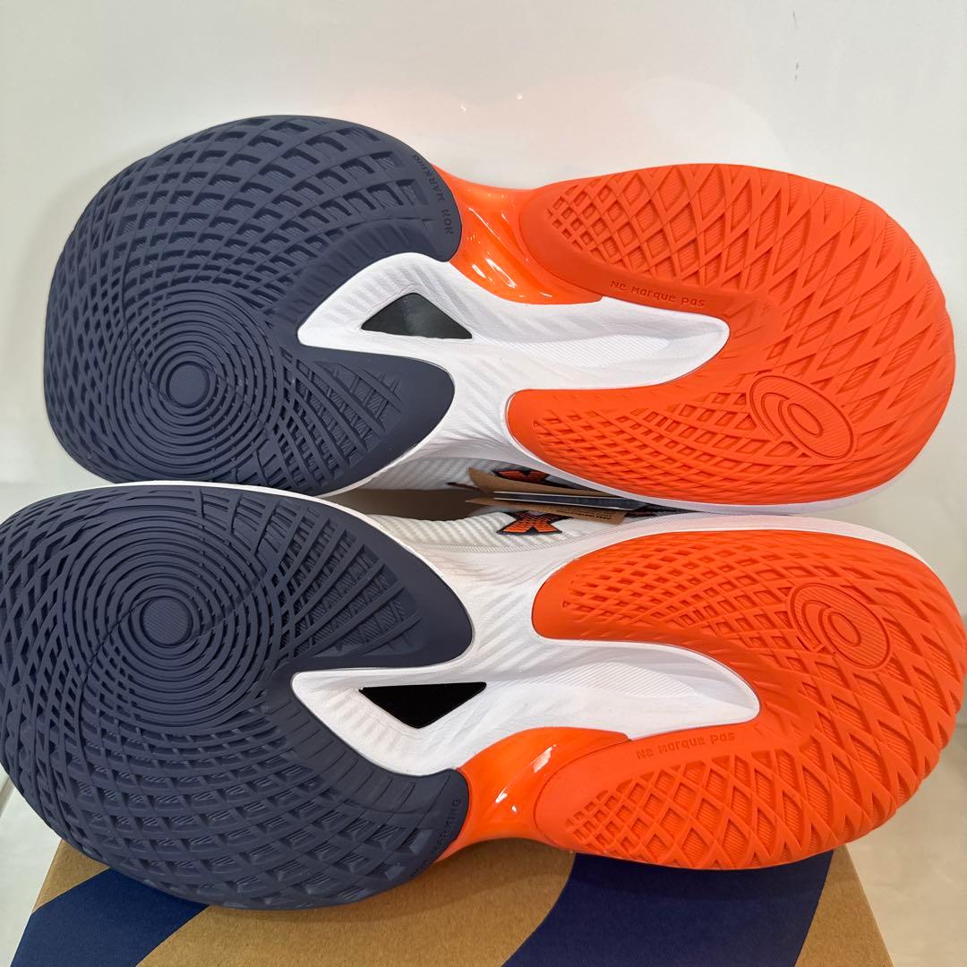 ASICS RISE バレーボールシューズ ホワイト/オレンジ
