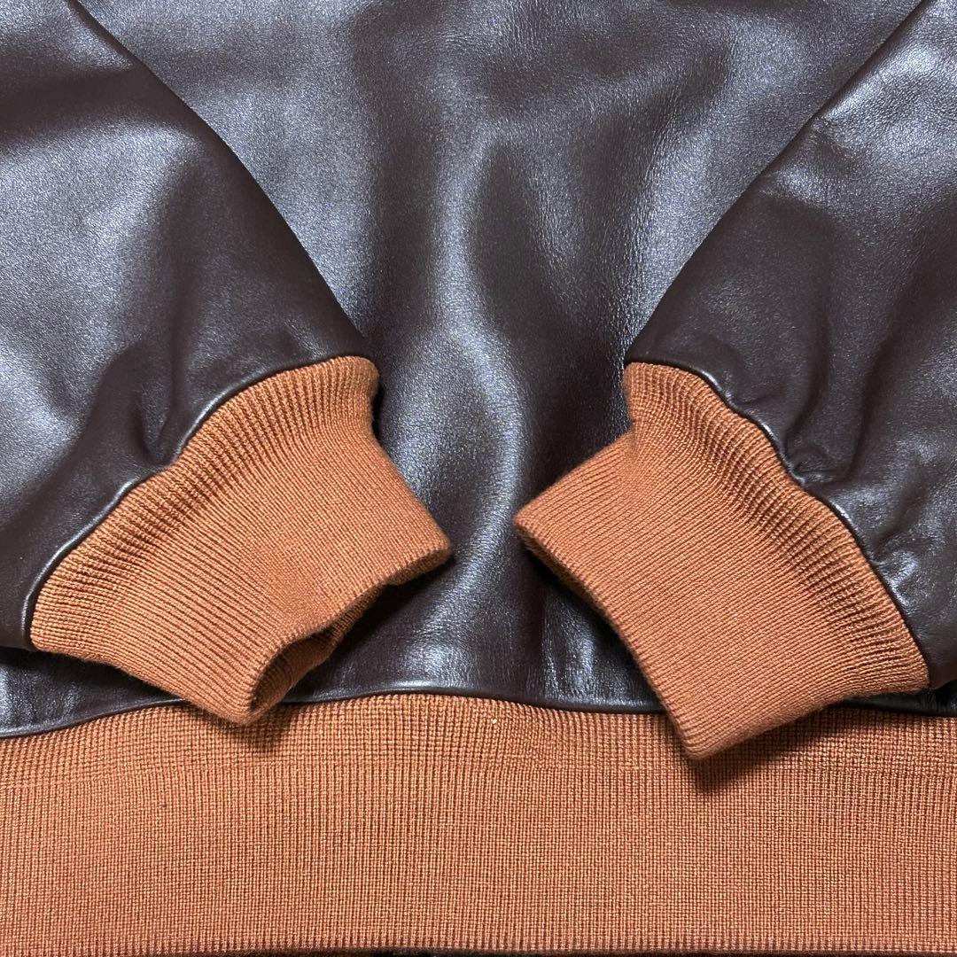 極美品 A-2 FLIGHT JACKET レザー 牛革 フライトジャケット
