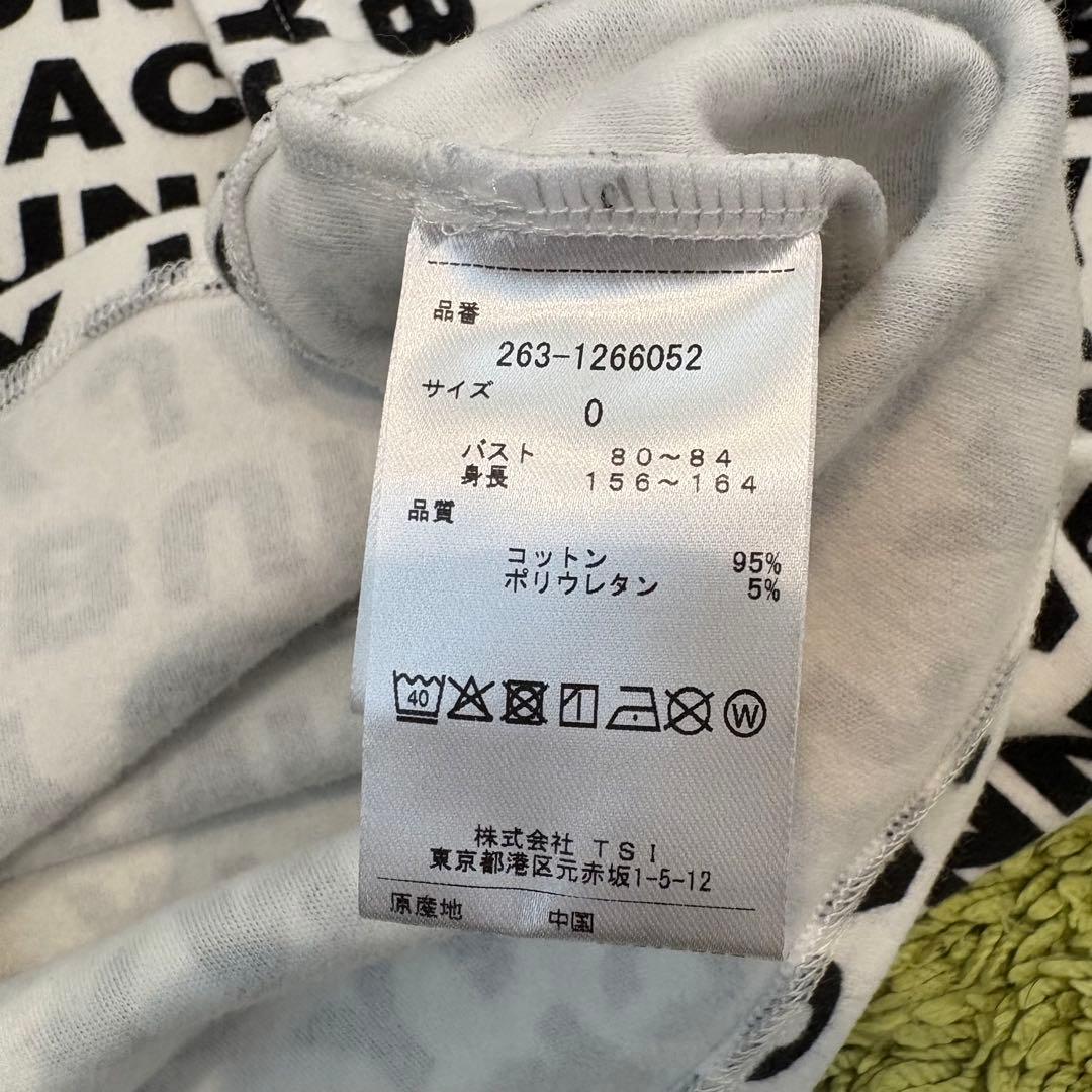 JACK BUNNN‼︎ ジャックバニー 長袖モックネックシャツ 総柄 サイズ0