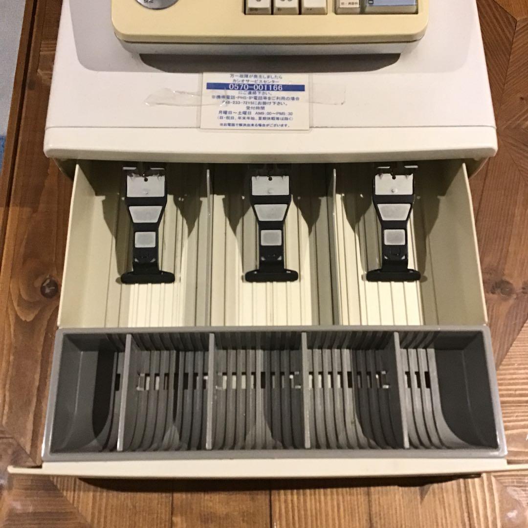 CASIO カシオ　電子レジスター ホワイト　TE-300
