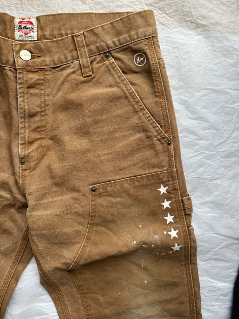 未使用 CARHARTT × UE コラボ 34 ダブルニー パンツ