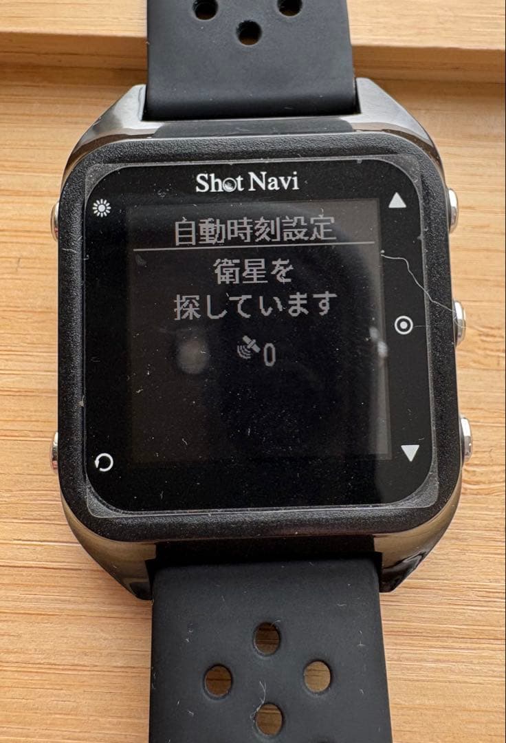 【中古】ショットナビ Hug Beyond ブラック　ゴルフ距離計腕時計型