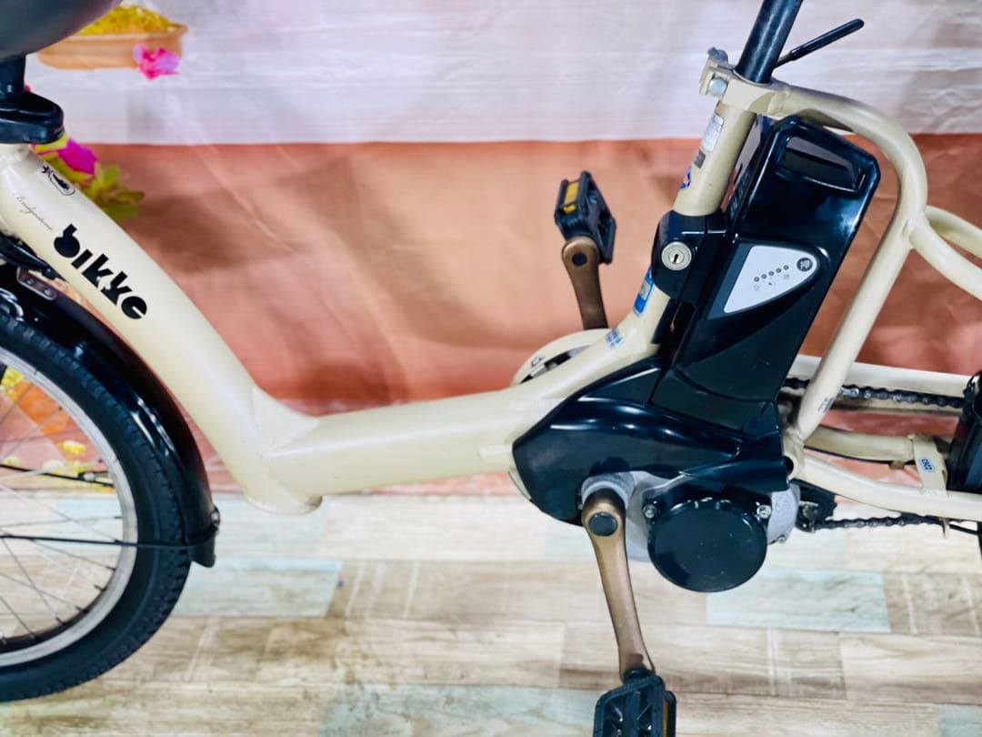 超人気！ビッケ⭐️13AHブリヂストン子供乗せ電動アシスト自転車 Y2263